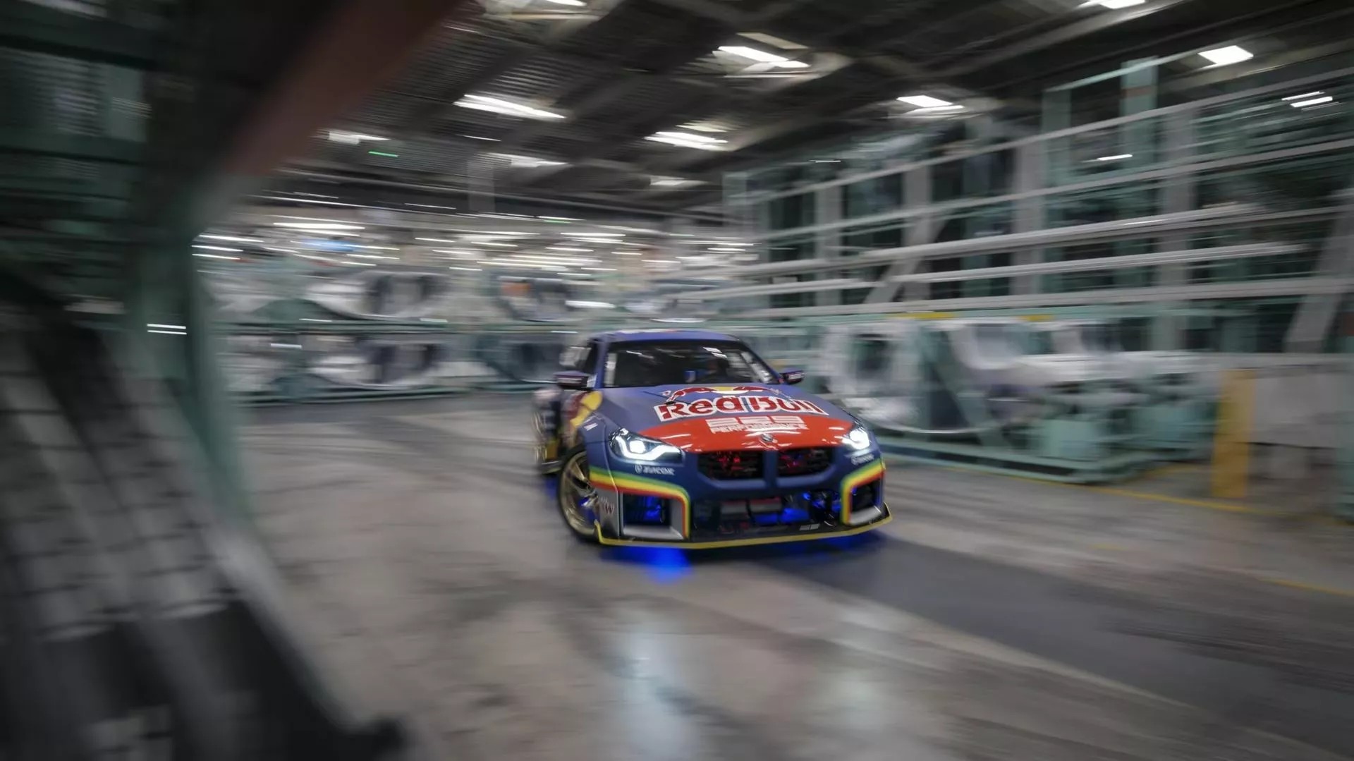 На BMW M2 совершили заезд по заводу